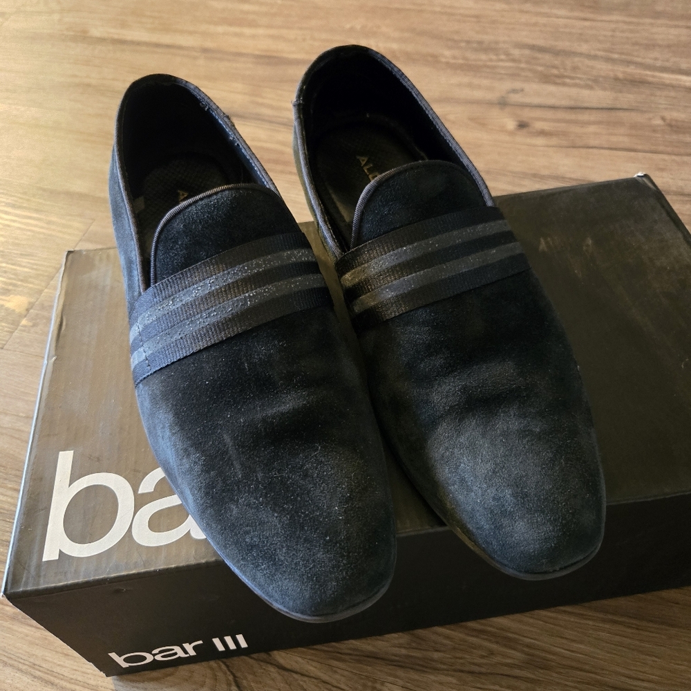 Bar III Men's Dark Suede Slip-Ons
